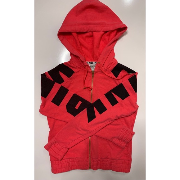 PINK Victoria's Secret Tops - Victoria secret Pink zip up horror size XS